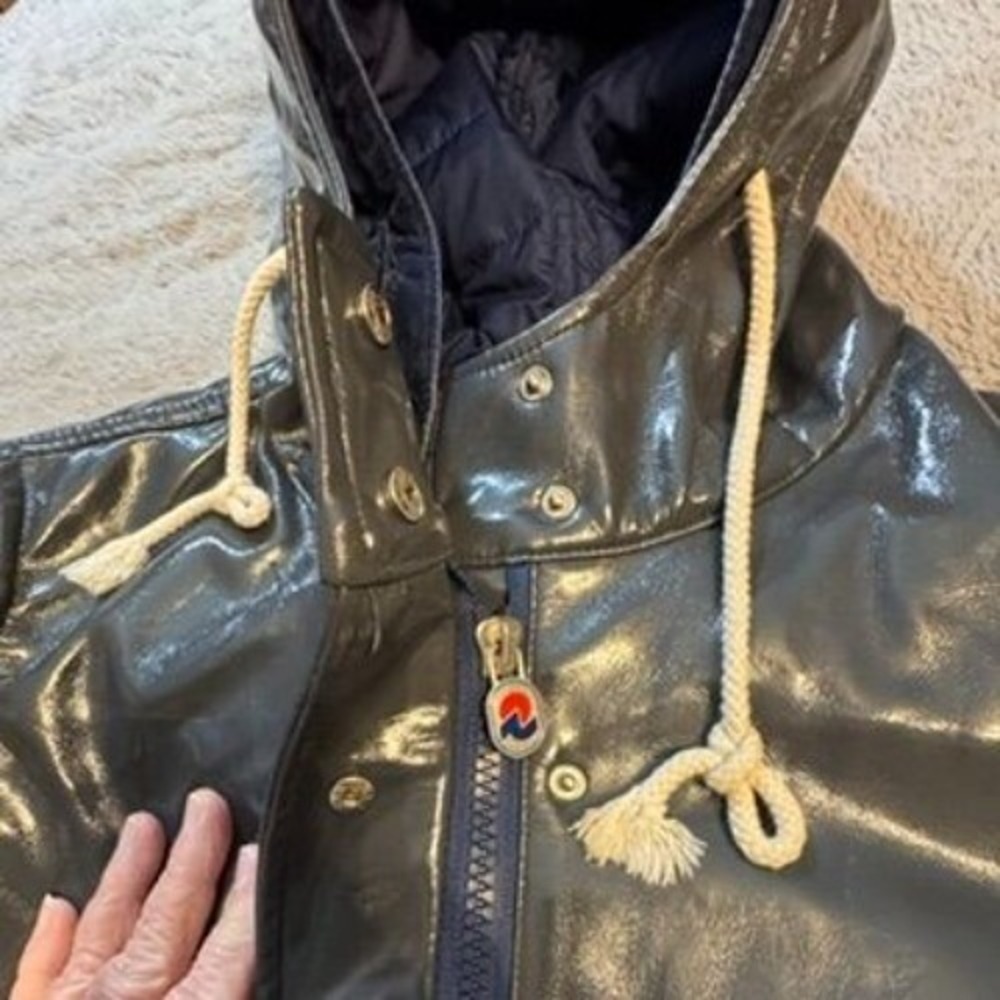 Invicta Italy Waterproof Hooded Jacket Women‎ Med Gray Blue Quilted Lining *FLAW - Picture 5 of 16